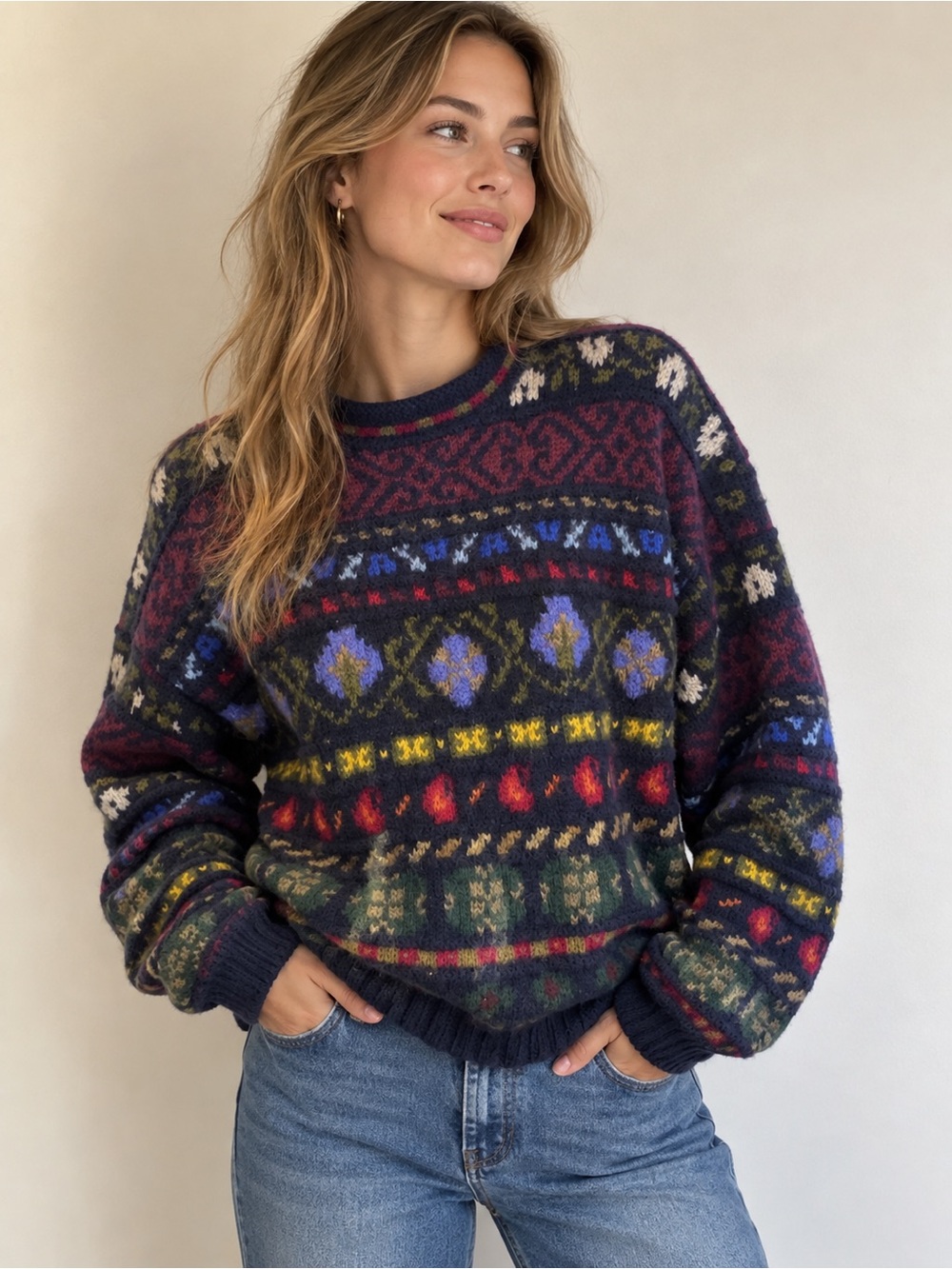 LL Bean vintage wool sweater